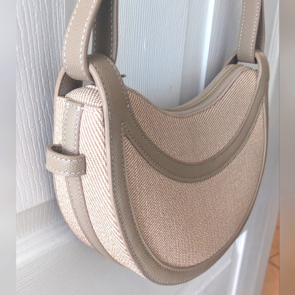 Chic Neutral Saddle Purse